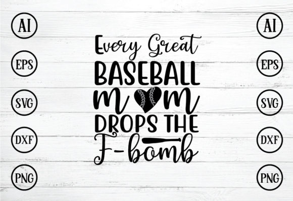 Graphics for Crafts: Baseball Mom Design