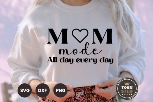 Mom Mode Graphics for Crafts and Branding