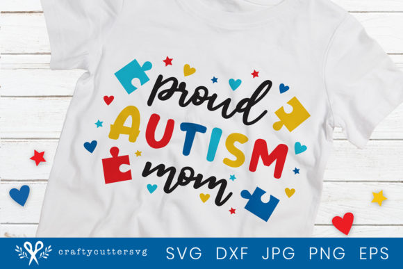 Proud Autism Mom Shirt: Graphics for Crafts