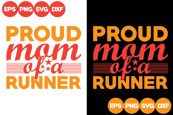 Proud Mom of a Runner Graphics for Crafts