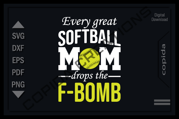 Reviewing Every Softball Mom Drops the F-bomb Svg for Crafts and Graphics