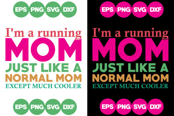 Running Mom Graphics for Crafts & Blogs