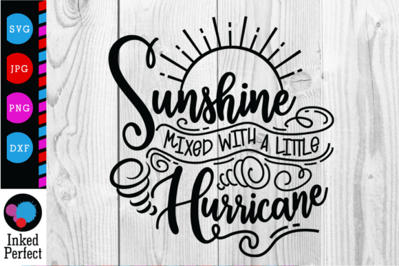 Sunshine Mixed with Little Hurricane Graphics for Crafts